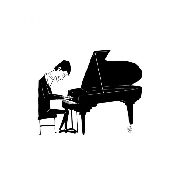 ilustracion hombre al piano